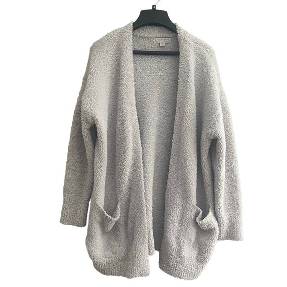 Barefoot Dreams Sweaters - Barefoot Dreams Sweater Cozy chic Cream Long Sleeve Cardigan-Small Medium